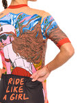 HOLOKOLO jersey de manga corta - FREE ELITE LADY - naranja/multicolor