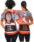HOLOKOLO jersey de manga corta - FREE ELITE LADY - naranja/multicolor