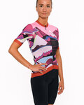 HOLOKOLO jersey de manga corta - SUNSET ELITE LADY - multicolor/rosa