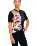 HOLOKOLO jersey de manga corta - ESCAPE ELITE LADY - negro/multicolor
