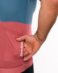 HOLOKOLO jersey de manga corta - VIBES - gris/rojo