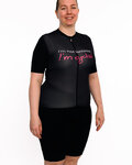HOLOKOLO jersey de manga corta - CYCLIST ELITE LADY - rosa/negro/blanco