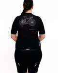 HOLOKOLO jersey de manga corta - CYCLIST ELITE LADY - rosa/negro/blanco