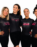HOLOKOLO jersey de manga corta - CYCLIST ELITE LADY - rosa/negro/blanco