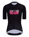 HOLOKOLO jersey de manga corta - ICON ELITE LADY - negro/blanco/rosa