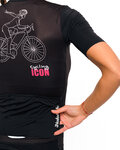 HOLOKOLO jersey de manga corta - ICON ELITE LADY - negro/blanco/rosa