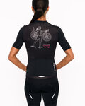 HOLOKOLO jersey de manga corta - FUTURE ELITE LADY - blanco/negro/rosa
