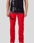 HOLOKOLO pantalones largos sin tirantes - TRAILBLAZE LONG - negro/rojo