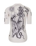 HOLOKOLO jersey de manga corta - TATTOO ELITE LADY - marfil/negro