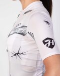 HOLOKOLO jersey de manga corta - TATTOO ELITE LADY - marfil/negro