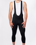 HOLOKOLO pantalones cortos de tirantes - ELITE 3/4 - negro