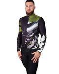 HOLOKOLO maillot de invierno de manga larga - CAMOUFLAGE WINTER - verde/negro