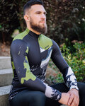 HOLOKOLO maillot de invierno de manga larga - CAMOUFLAGE WINTER - verde/negro