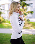 HOLOKOLO maillot de invierno de manga larga - STREETBEAT LADY WNT - blanco/negro