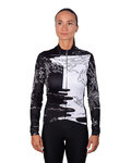 HOLOKOLO maillot de invierno de manga larga - VENTURE LADY WINTER - blanco/negro