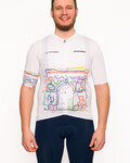 HOLOKOLO maillot corto y pantalón corto - MAAPPI II. ELITE - blanco/multicolor/negro