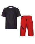 HOLOKOLO Maillot y pantalón MTB - INFINITY MTB - negro/rojo