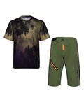 HOLOKOLO Maillot y pantalón MTB - NIGHTFALL MTB - verde/marrón/negro