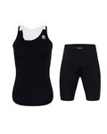 HOLOKOLO top y pantalones cortos - ENERGY LADY - negro/blanco