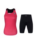 HOLOKOLO top y pantalones cortos - ENERGY LADY - negro/rosa