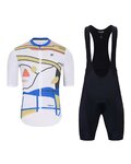 HOLOKOLO maillot corto y pantalón corto - HORIZON ELITE - negro/blanco/multicolor