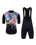 HOLOKOLO maillot corto y pantalón corto - FANTASY ELITE - negro/multicolor