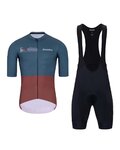 HOLOKOLO maillot corto y pantalón corto - VIBES - rojo/negro/gris