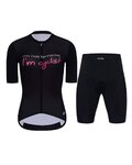 HOLOKOLO maillot corto y pantalón corto - CYCLIST ELITE LADY - negro