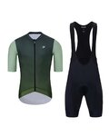 HOLOKOLO maillot corto y pantalón corto - INFINITY - verde/negro