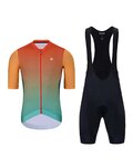 HOLOKOLO maillot corto y pantalón corto - INFINITY - naranja/rojo/verde/negro