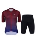 HOLOKOLO maillot corto y pantalón corto - INFINITY LADY - negro/granate/azul