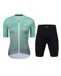 HOLOKOLO maillot corto y pantalón corto - INFINITY LADY - negro/azul claro