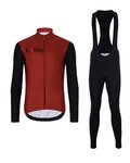 HOLOKOLO maillot largo y pantalón - VIBES WINTER - negro/rojo
