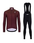 HOLOKOLO maillot largo y pantalón - STARLIGHT WINTER - granate/negro