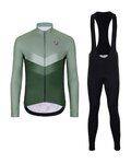 HOLOKOLO maillot largo y pantalón - ARROW WINTER - negro/verde