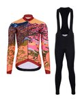 HOLOKOLO maillot largo y pantalón - FREE LADY WINTER - negro/multicolor