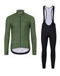 HOLOKOLO maillot largo y pantalón - PHANTOM WINTER - negro/verde