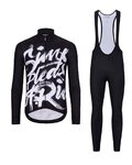 HOLOKOLO maillot largo y pantalón - STREETBEAT WINTER - blanco/negro