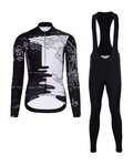 HOLOKOLO maillot largo y pantalón - VENTURE LADY WINTER - negro/blanco