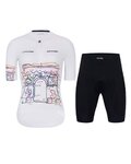 HOLOKOLO maillot corto y pantalón corto - MAAPPI II. ELITE L - blanco/negro/multicolor