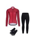 RIVANELLE chaqueta y pantalón de invierno - PERFORMANCE WINTER - negro/granate