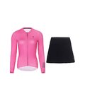 RIVANELLE maillot largo y falda - VICTORIOUS - negro/rosa