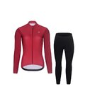 RIVANELLE chaqueta y pantalón de invierno - PERFORMANCE WINTER - granate/negro