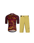 HOLOKOLO Maillot y pantalón MTB - CAMOTRAIL - beige/granate