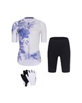 RIVANELLE mega set - FLOWERY LADY - azul/negro/blanco