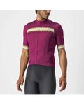 CASTELLI maillot corto y pantalón corto - GRIMPEUR - negro/granate