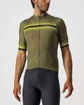 CASTELLI maillot corto y pantalón corto - GRIMPEUR - verde/negro