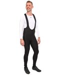 HOLOKOLO pantalones largos con tirantes - ELITE WINTER - negro