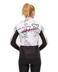 HOLOKOLO chaqueta aislante - GRAFFITI LADY - blanco/negro