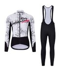 HOLOKOLO chaqueta y pantalón de invierno - GRAFFITI LADY - negro/blanco
